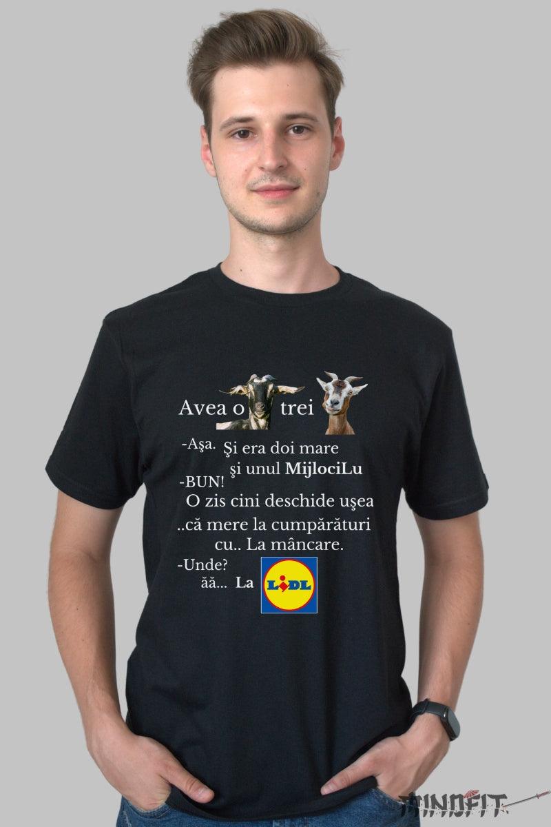 Tricou Personalizat TikTok Capra Cu Trei Iezi Mindfit Alb perfect pentru cei cu simțul umorului și pentru fanii trendurilor virale.