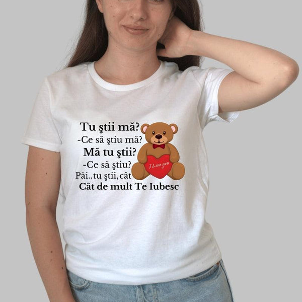 Cat De Mult Te Iubesc - Tricou Personalizat Tiktok