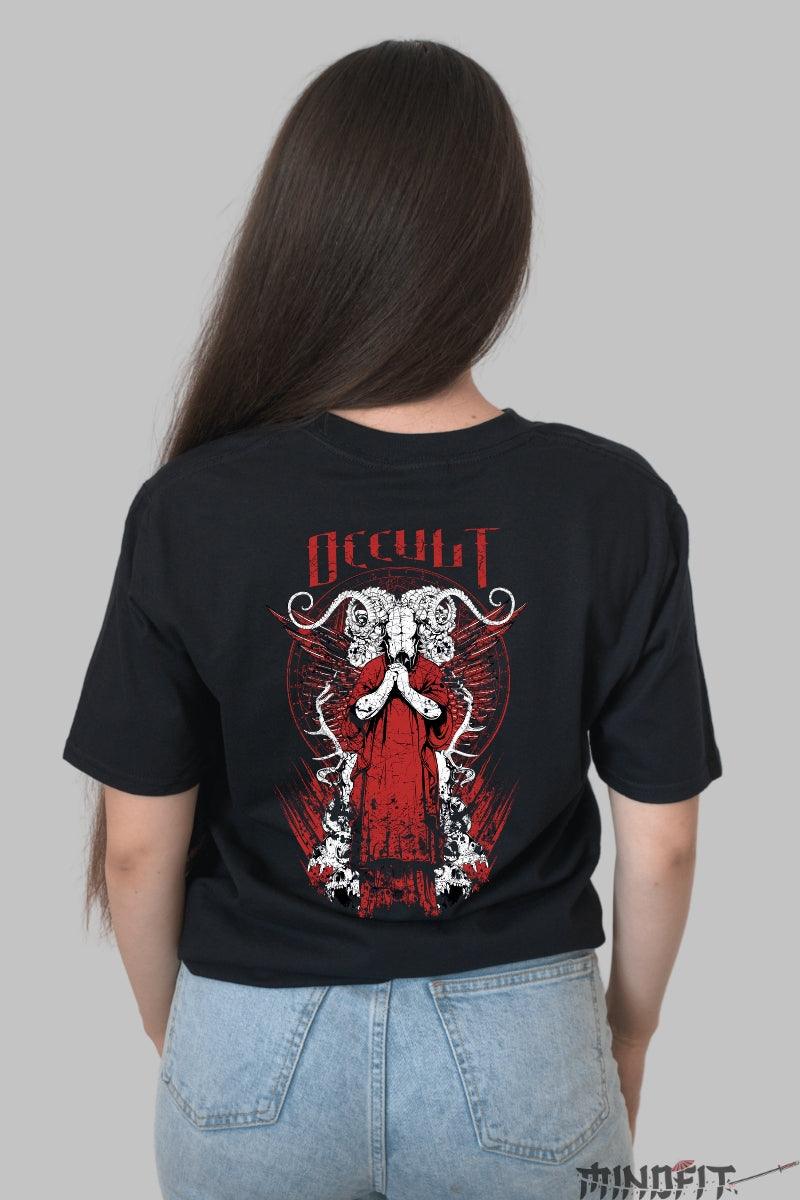 Spate Tricou Personalizat Negru Model Japonez Religion Dama