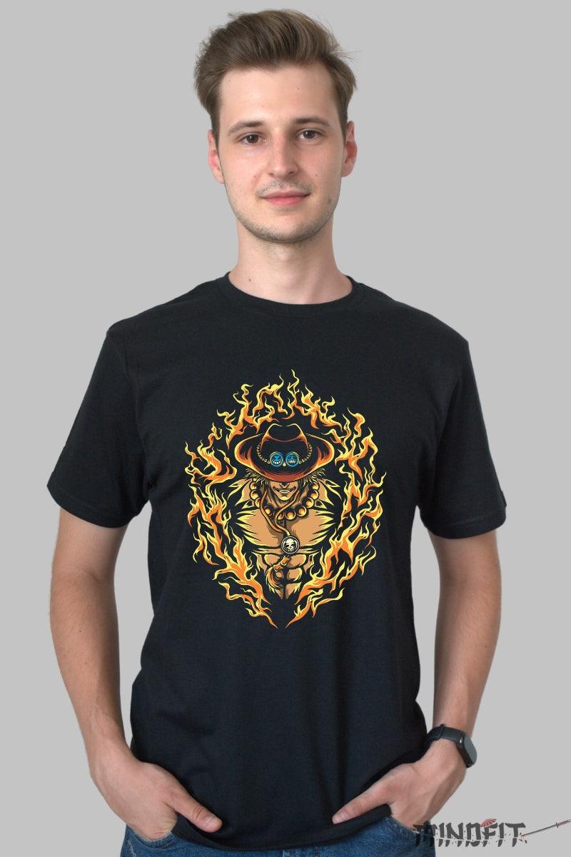 Tricou Anime Portgas D. Ace Fire Fist - One Piece