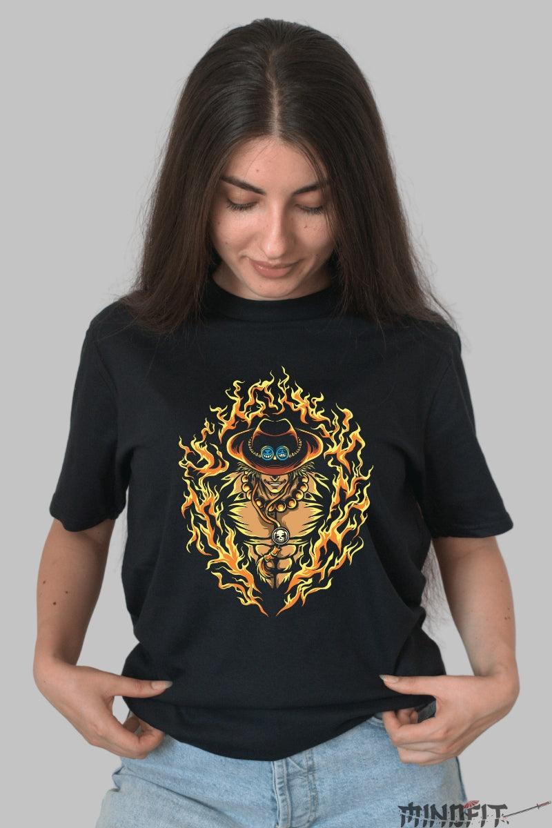 Tricou Anime Portgas D. Ace Fire Fist - One Piece