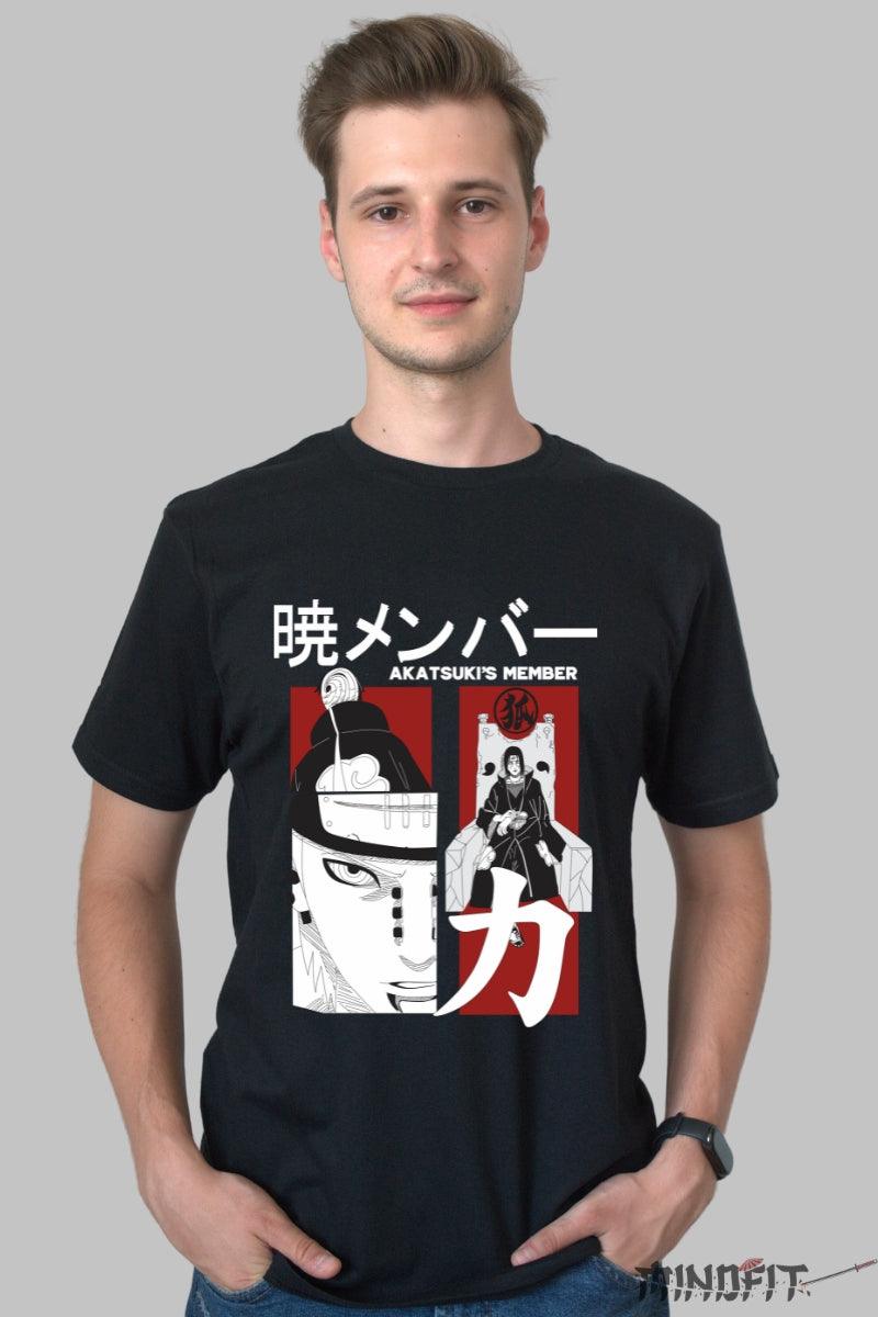 Tricou Anime Akatsuki Trio Itachi | Pain | Obito - Naruto