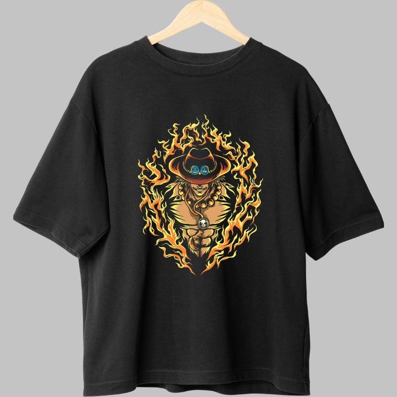 Tricou Anime Portgas D. Ace Fire Fist - One Piece