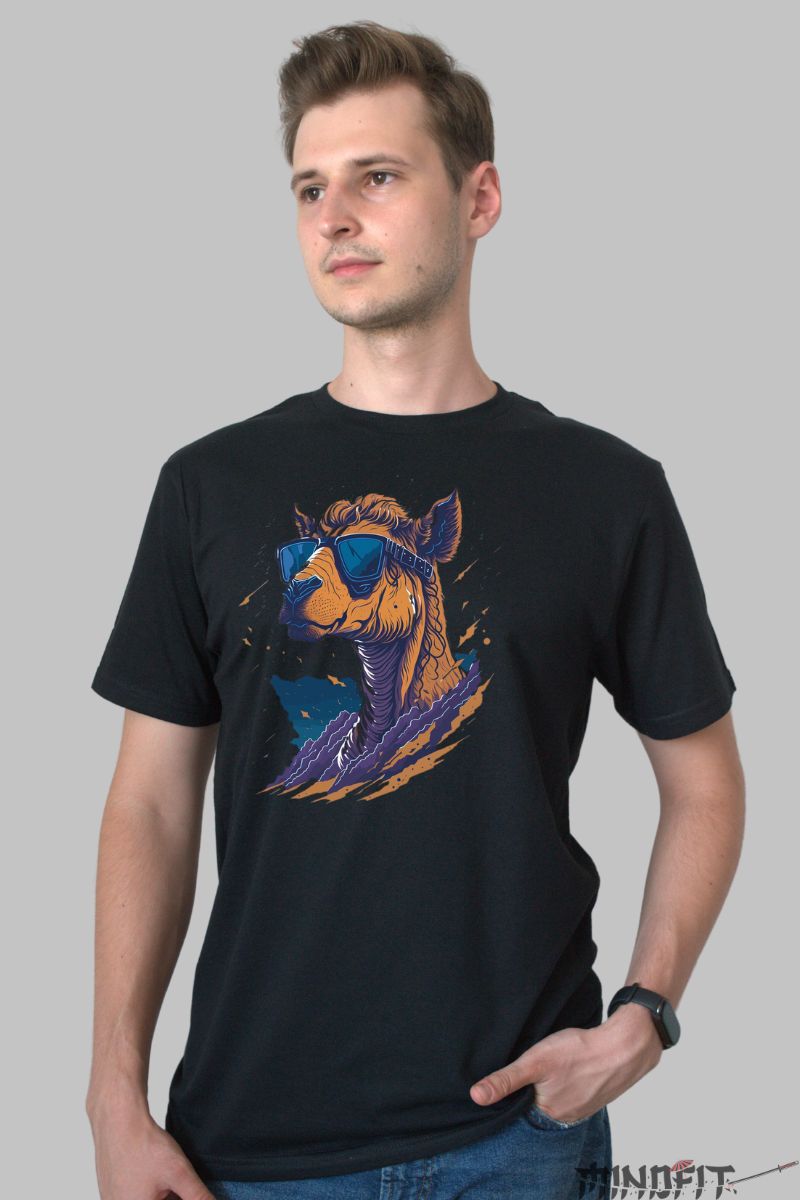Tricou Alpaca Cool barbat negru fata