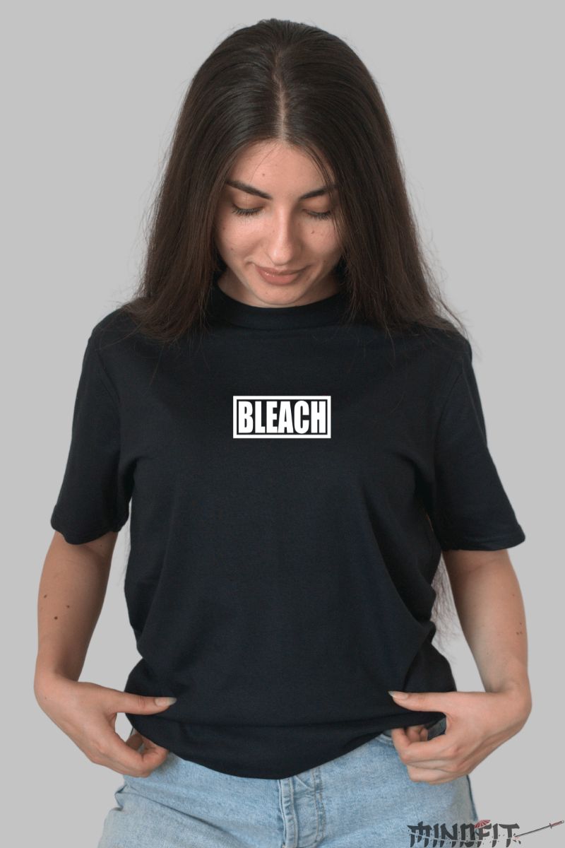 Tricou Anime Bleach Dama Negru Fata