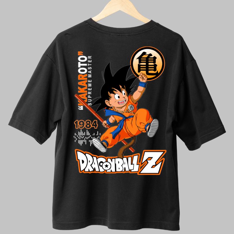 Tricou Anime Dragon Ball Son Goku Kakaroto negru spate