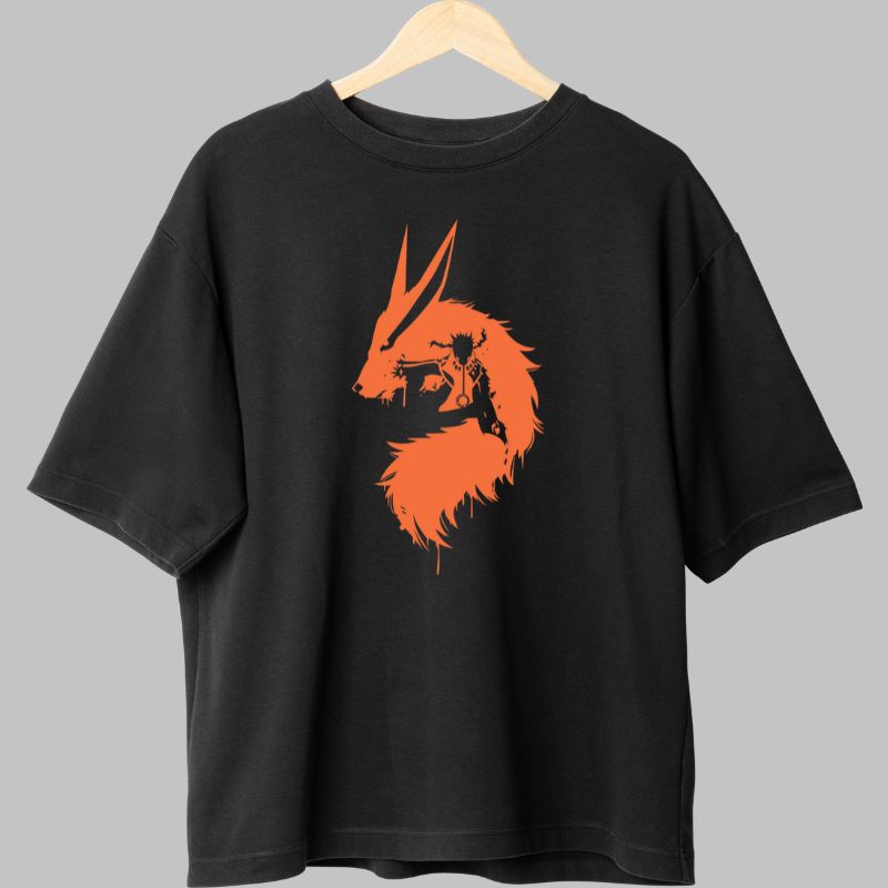Tricou Anime Naruto Full Power On negru fata