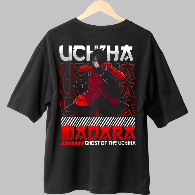 Tricou Anime Naruto Ghost Madara Of The Uchiha negru spate