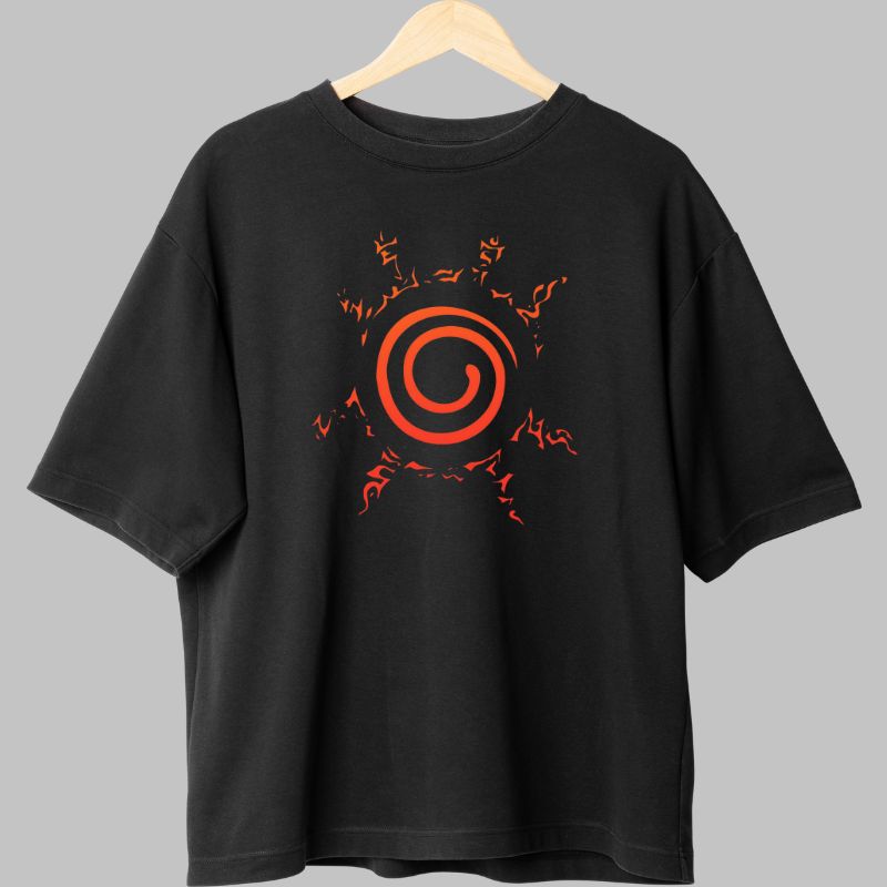 Tricou Anime Naruto Jinchuriki negru fata