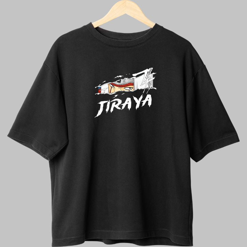 Tricou Anime Naruto Jiraya The Hermit negru fata
