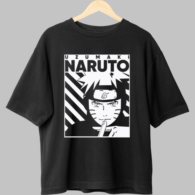 Tricou Anime Naruto Jutsu negru fata
