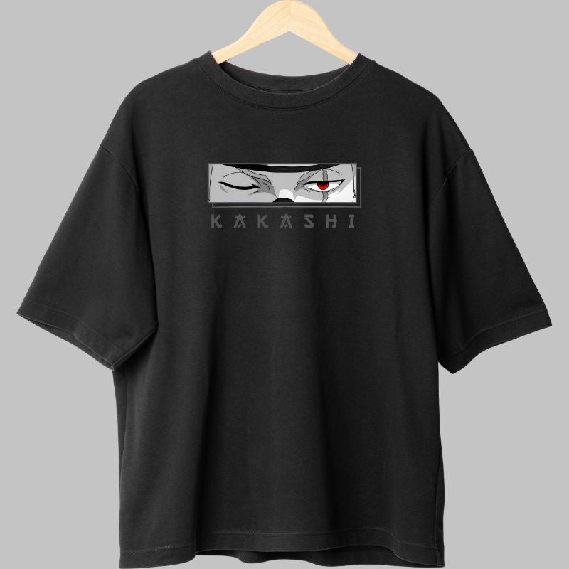 Tricou Anime Naruto Kakashi A Black Cat negru fata
