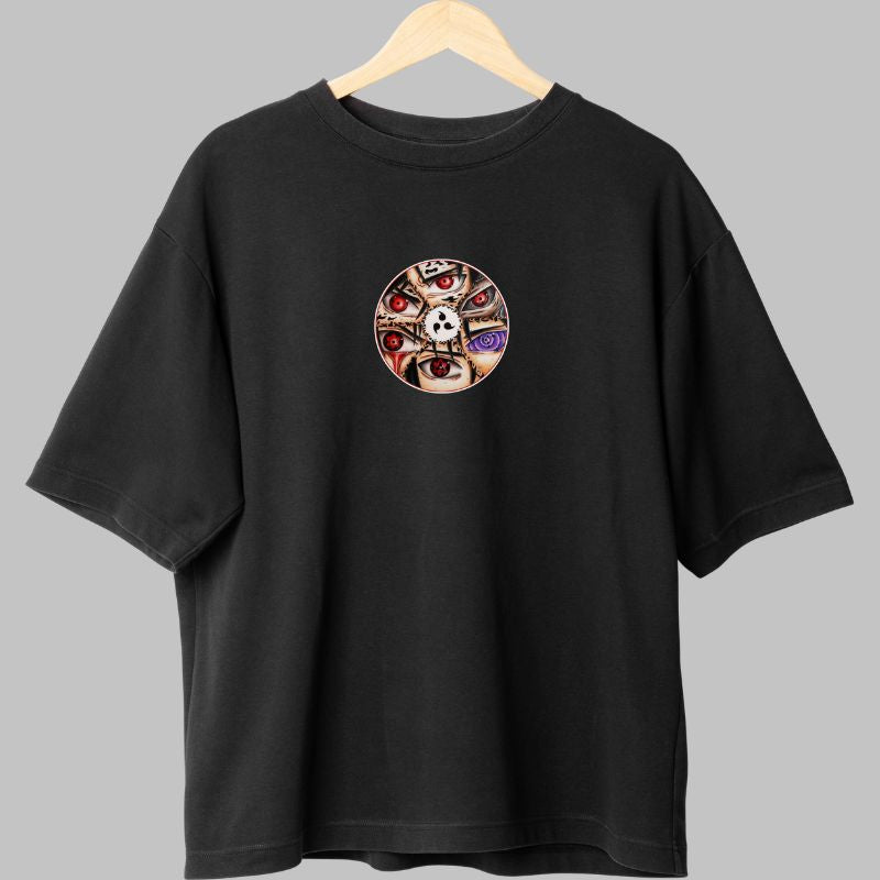 Tricou Anime Naruto Sasuke And the Power Of Susanoo negru fata