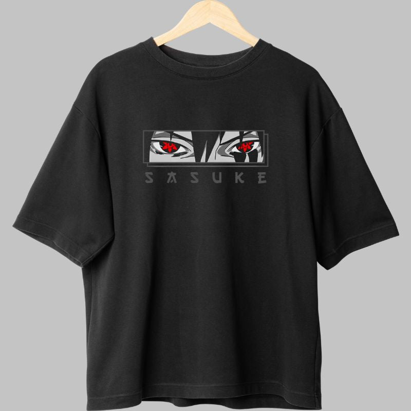 Tricou Anime Naruto Sasuke The Dark Side negru fata