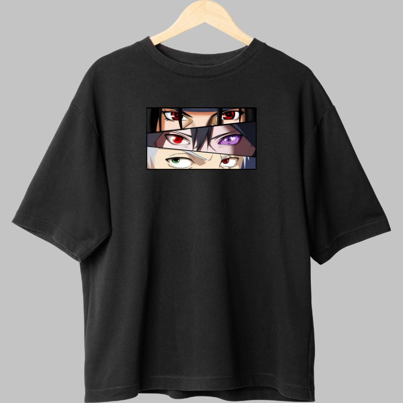 Tricou Anime Naruto Sasuke Uchiha Clan negru fata