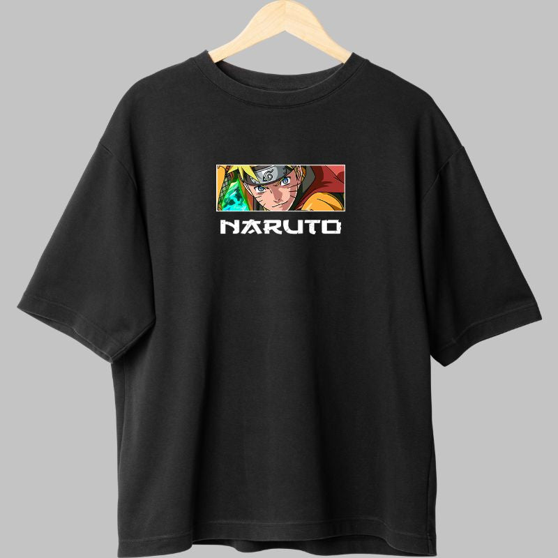 Tricou Anime Naruto Sword V1 negru fata