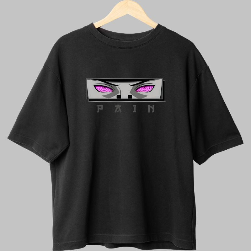 Tricou Anime Naruto True Pain negru fata