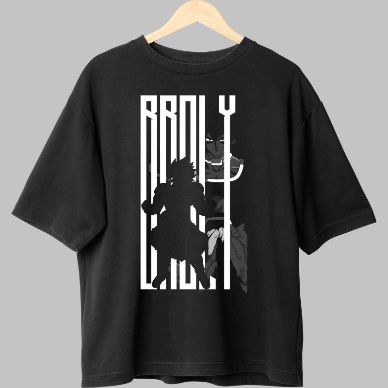 Tricou Dragon Ball Broly The Dark Face negru fata