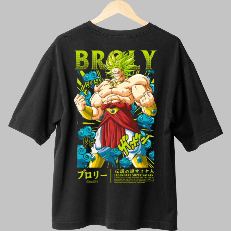 Tricou Anime Dragon Ball Broly The Legendary negru spate