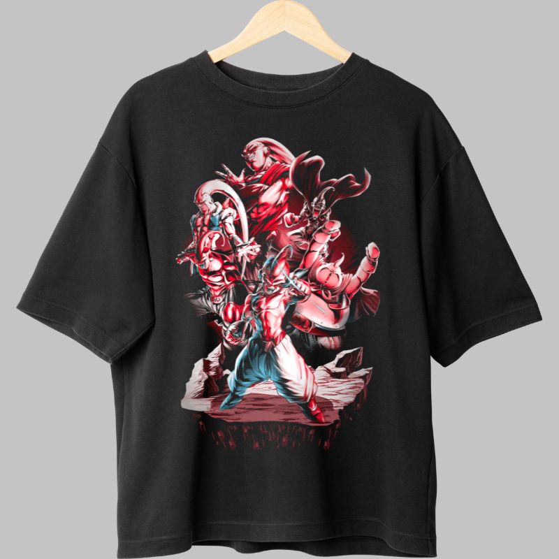 Tricou Dragon Ball Majin Buu Creepy negru fata