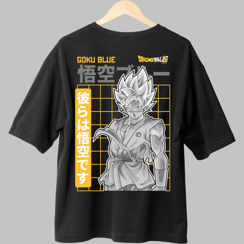 Tricou Dragon Ball Son Goku Samurai negru spate