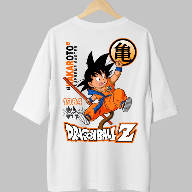Tricou Dragon Ball Son Goku Supreme Master alb spate