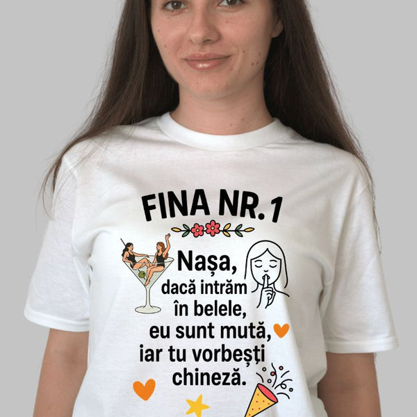 Tricou Fina Nr.1 – Mesaj Amuzant pentru Nasa