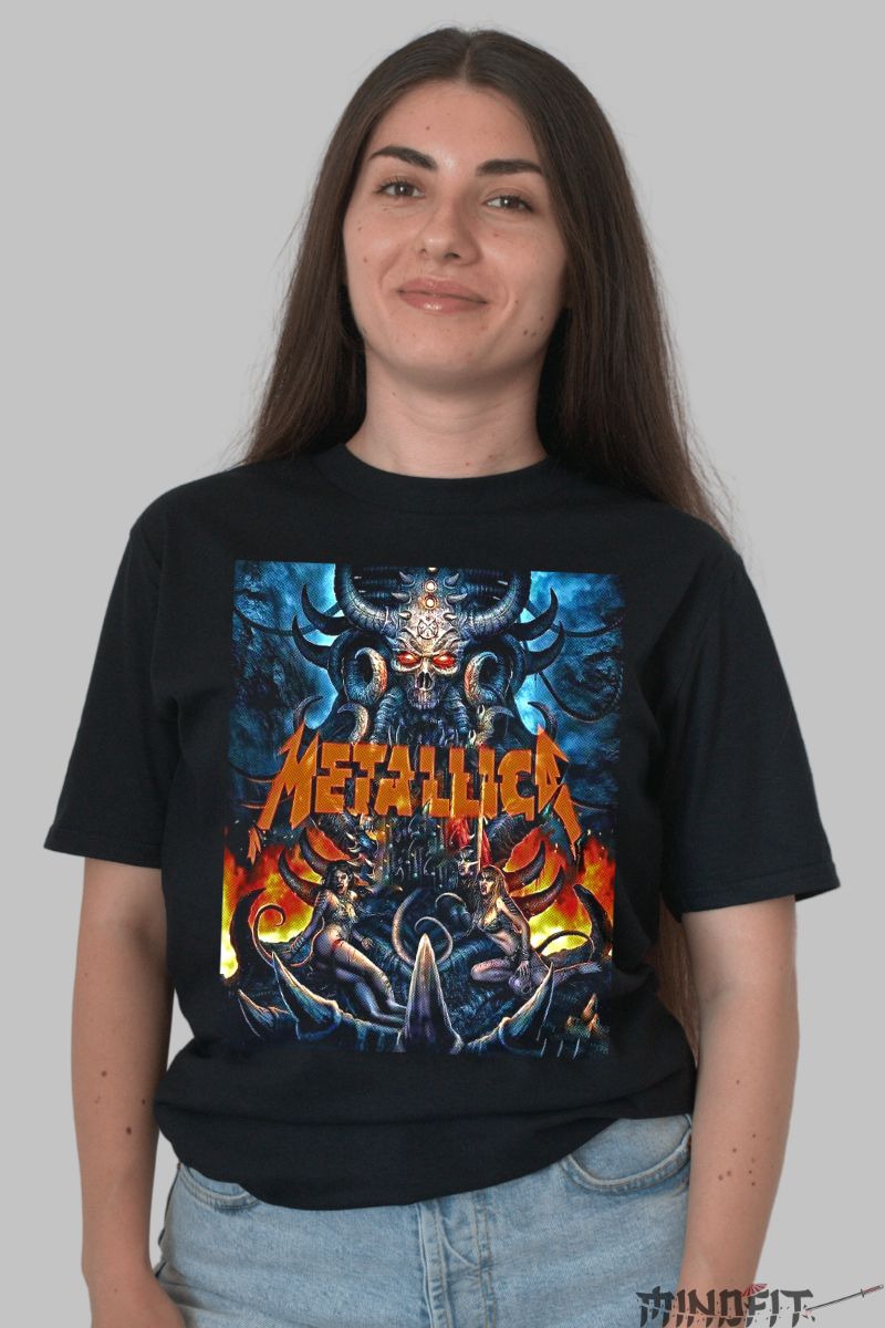 Tricou Metallica Infernal Lord dama negru