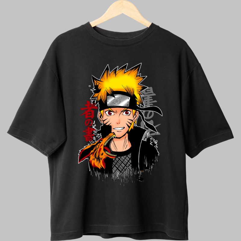 Tricou Naruto Anime Classic negru fata