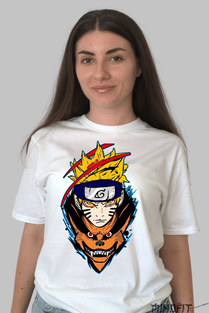 Tricou Naruto Best dama alb fata