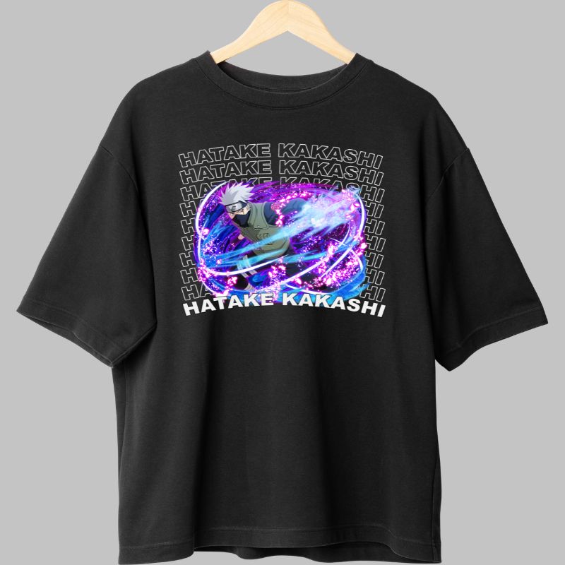Tricou Naruto Kakashi Jonin negru fata