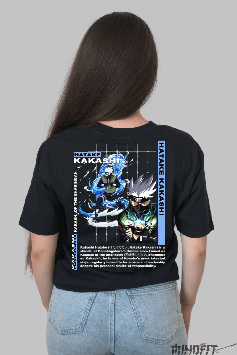 Tricou Naruto Kakashi Of The Sharingan dama negru spate