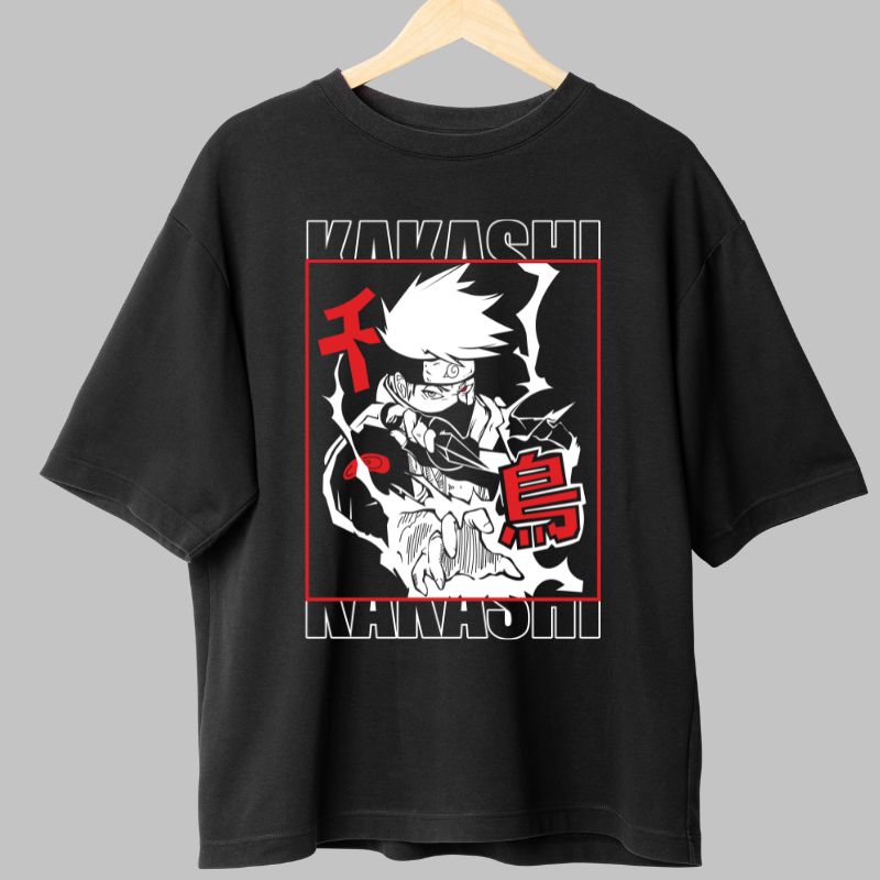 Tricou Naruto Kakashi The Fighter negru fata