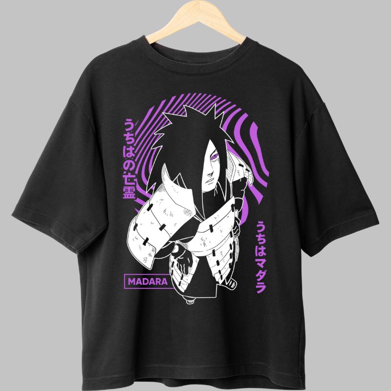 Tricou Naruto Madara Uchiha's Ghost negru fata
