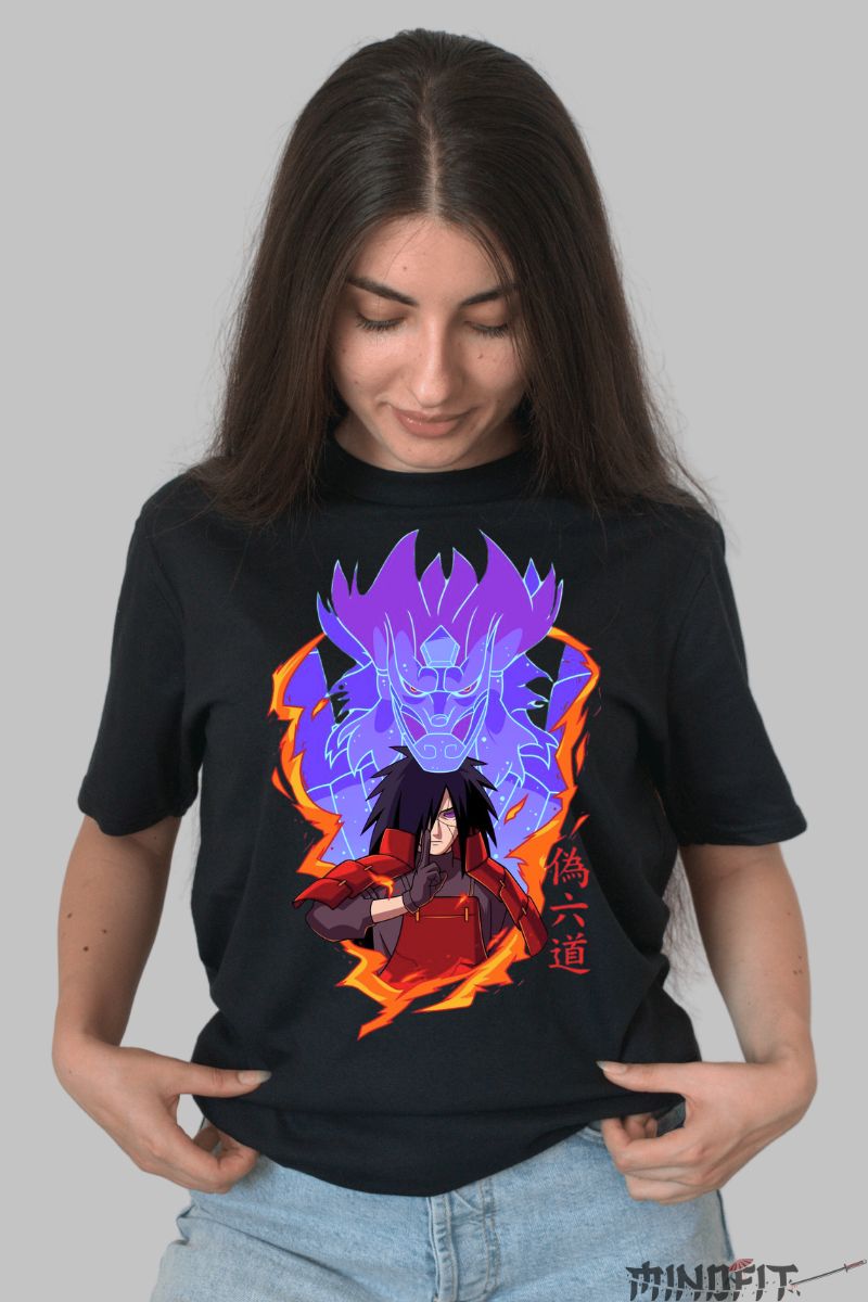 Tricou Naruto Mandra's Help dama negru fata