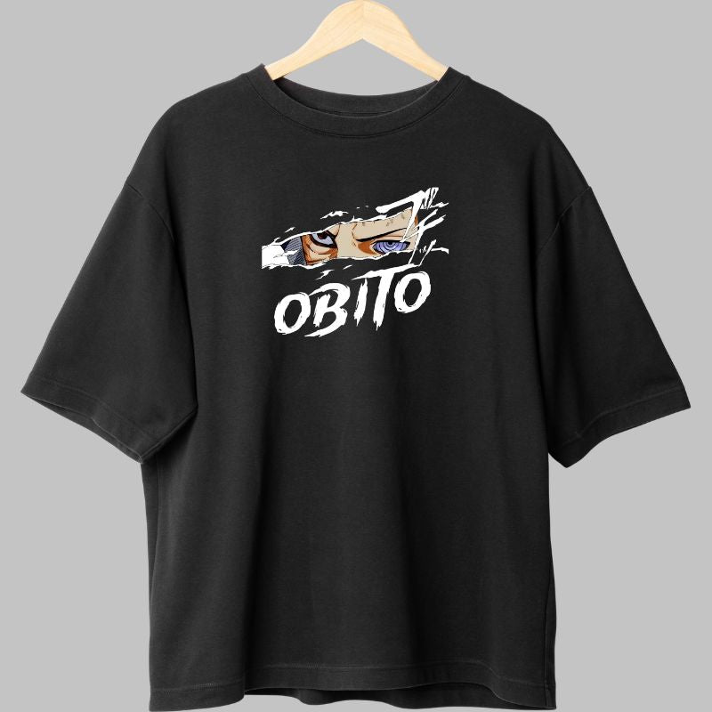 Tricou Naruto Obito Akatsuki Member negru fata