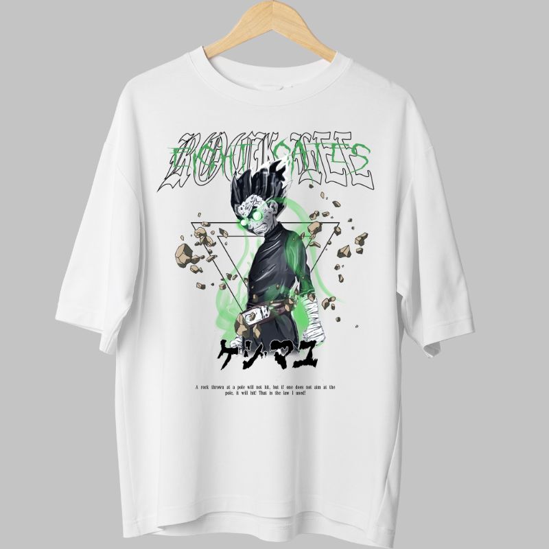 Tricou Naruto Rock Lee Kenmayu alb fata