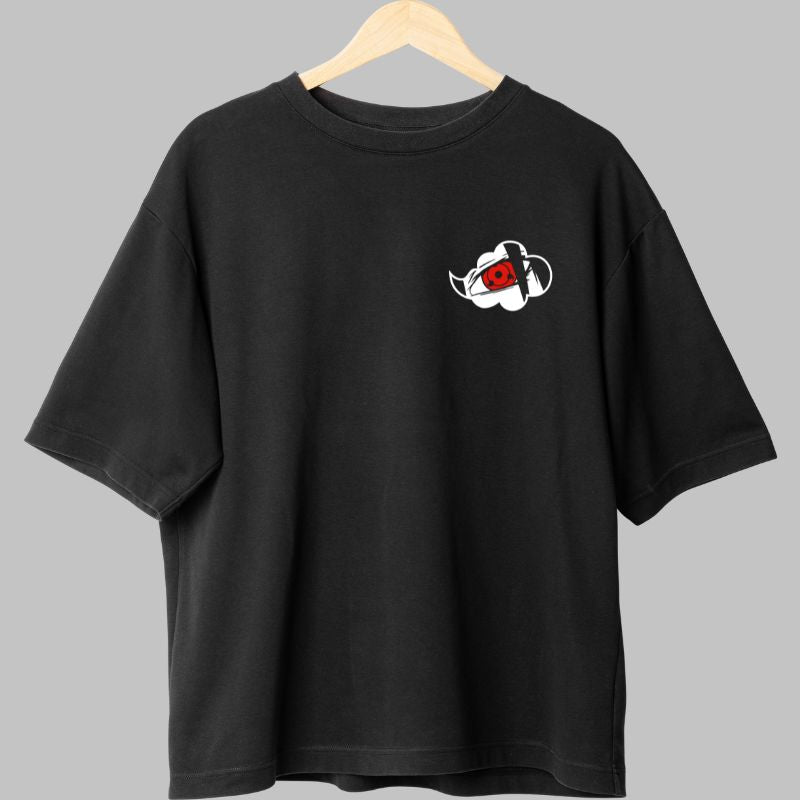 Tricou Naruto Sasuke Supporting Shadow negru fata