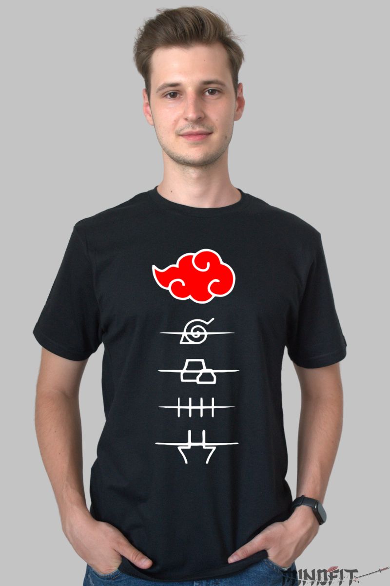 Tricou Naruto Sasuke Uchiha Betrayal barbat negru fata