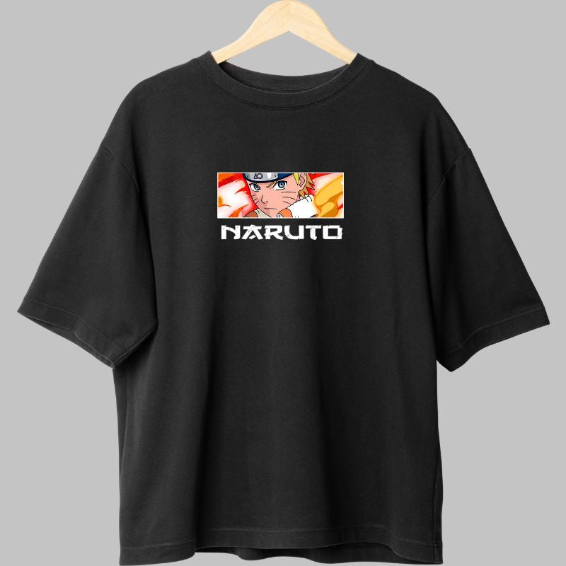 Tricou Naruto Six Paths Sage Mode negru fata