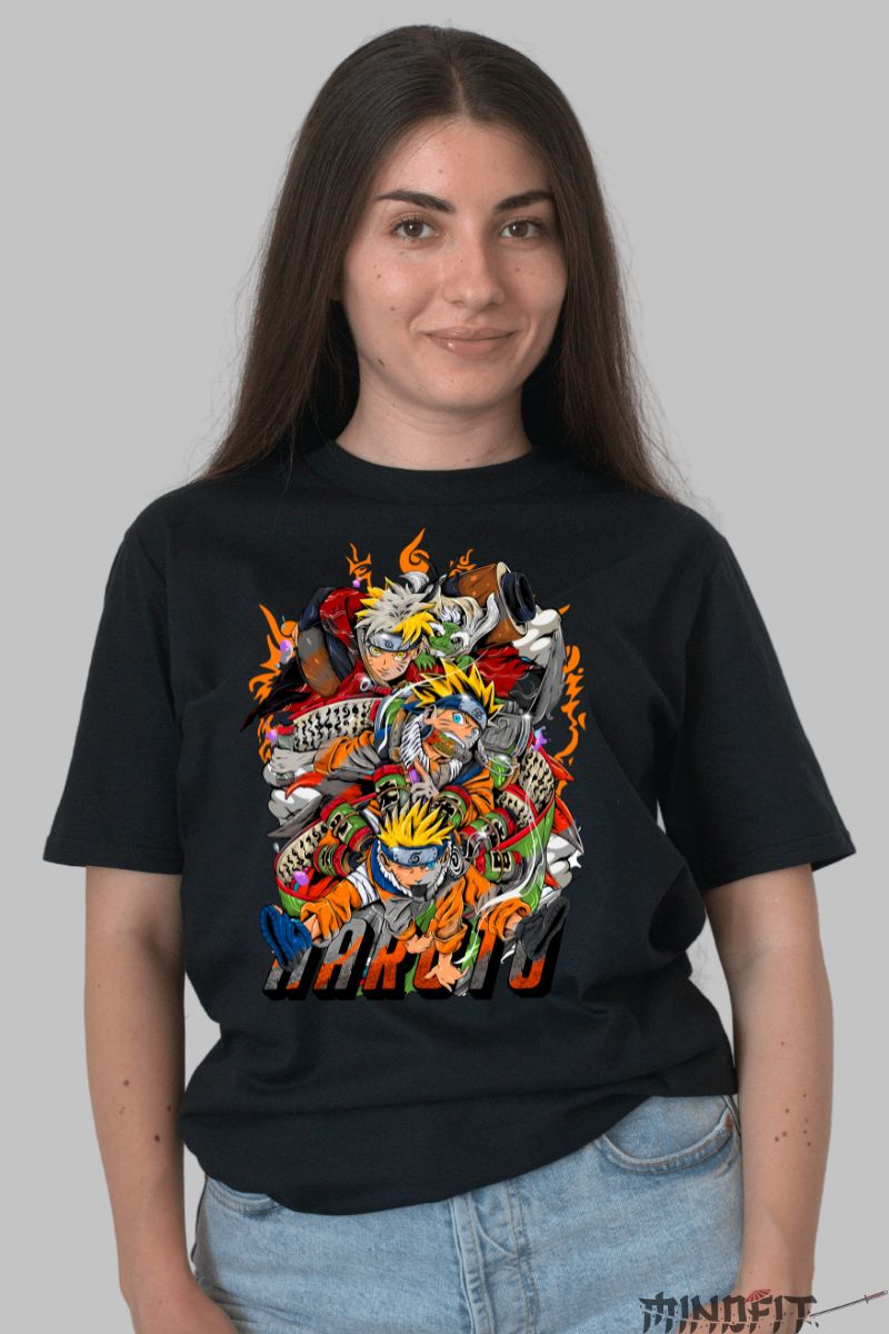 Tricou Naruto The Secret dama negru fata