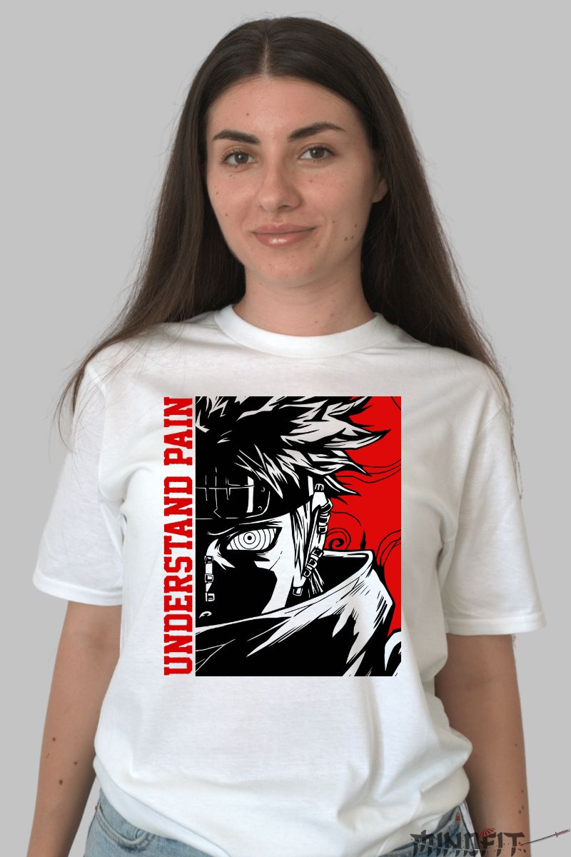 Tricou Naruto Understand Pain dama alb fata