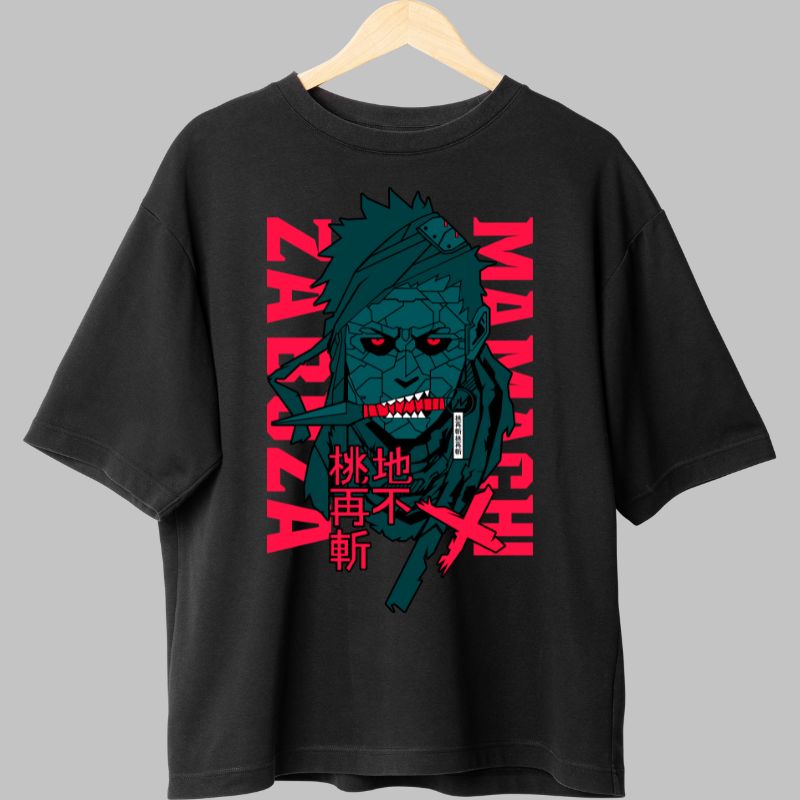 Tricou Naruto Zabuza Momochi negru fata