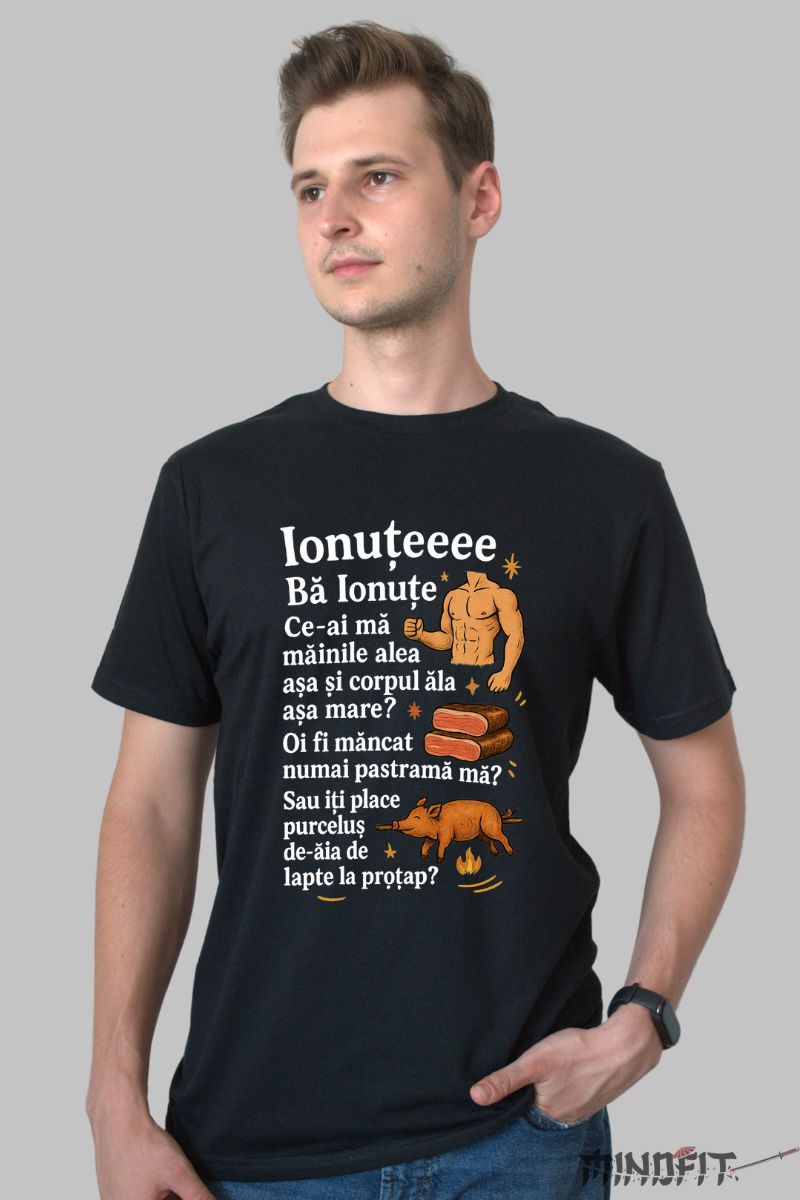 Tricou Personalizat cu Nume Pentru Iubitorii de Carne barbat negru