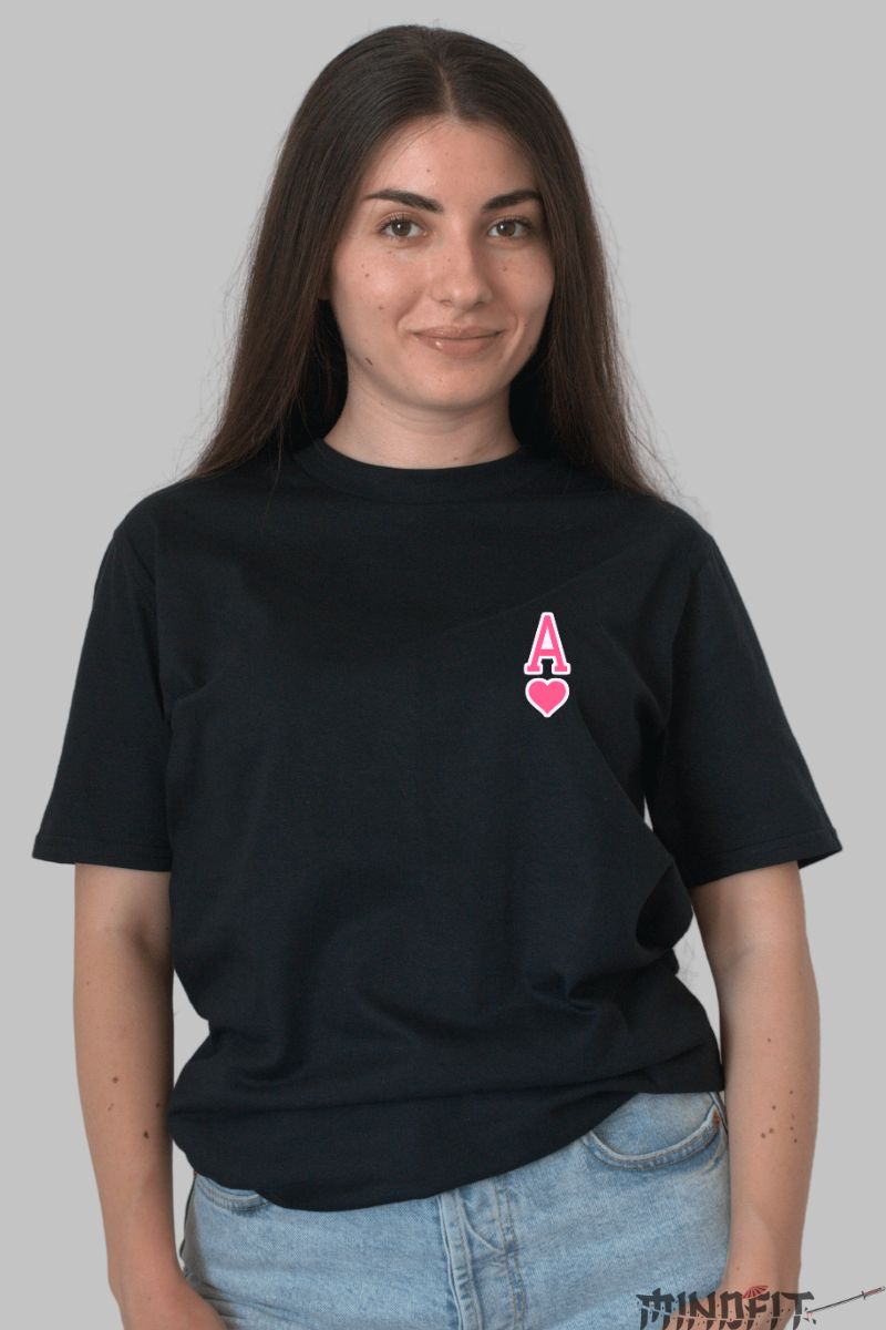 Tricou Poker Feeling Lucky dama negru fata