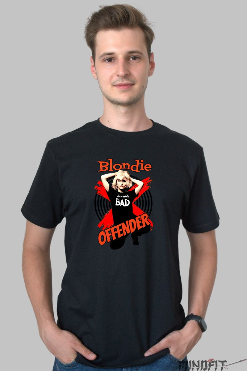 Tricou Rock Blondie Bad Offender barbat negru