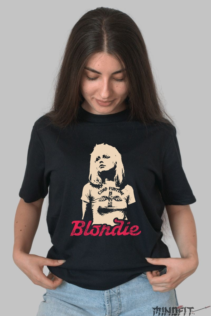 Tricou Rock Blondie Camp Funtime dama negru