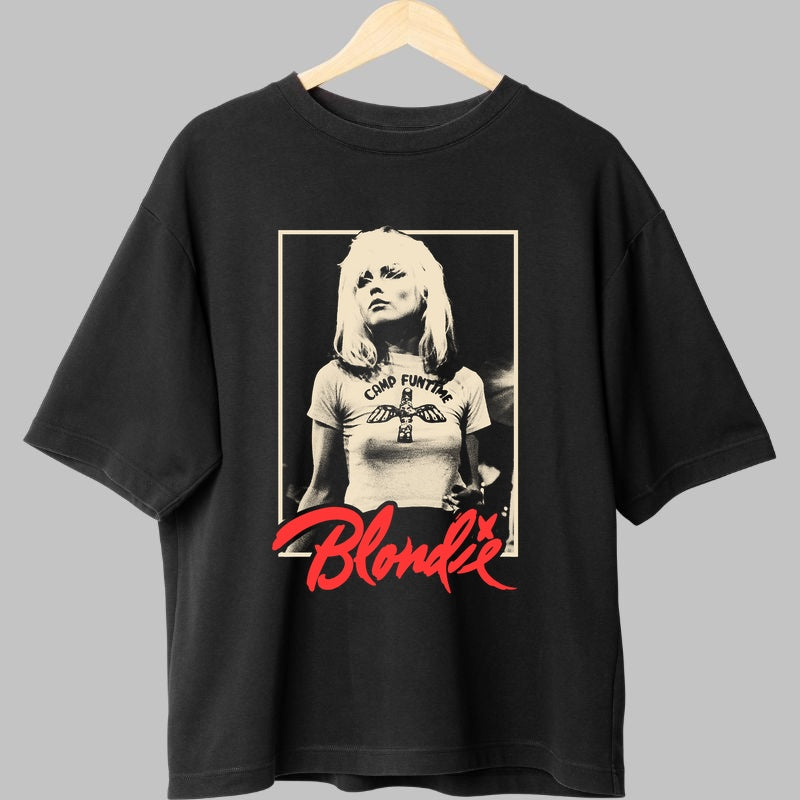 Tricou Rock Blondie Debbie Harry Camp Funtime fata negru