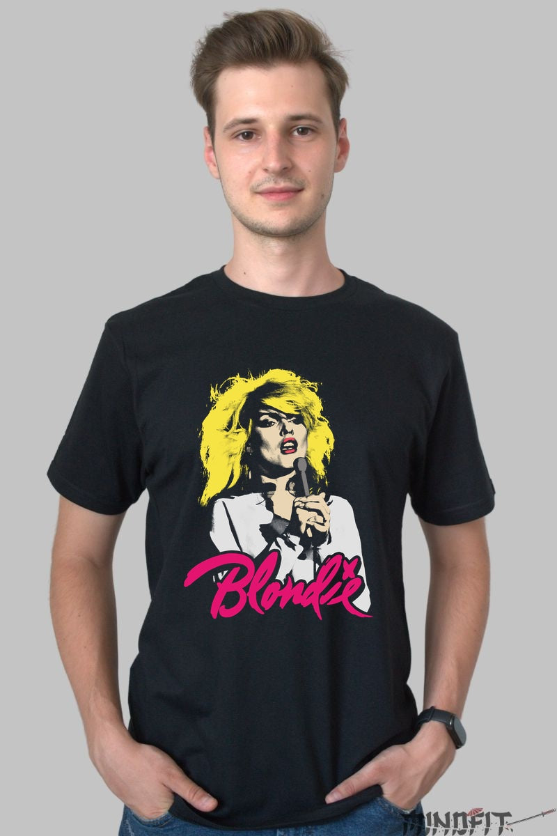 Tricou Rock Blondie Live Icon barbat negru
