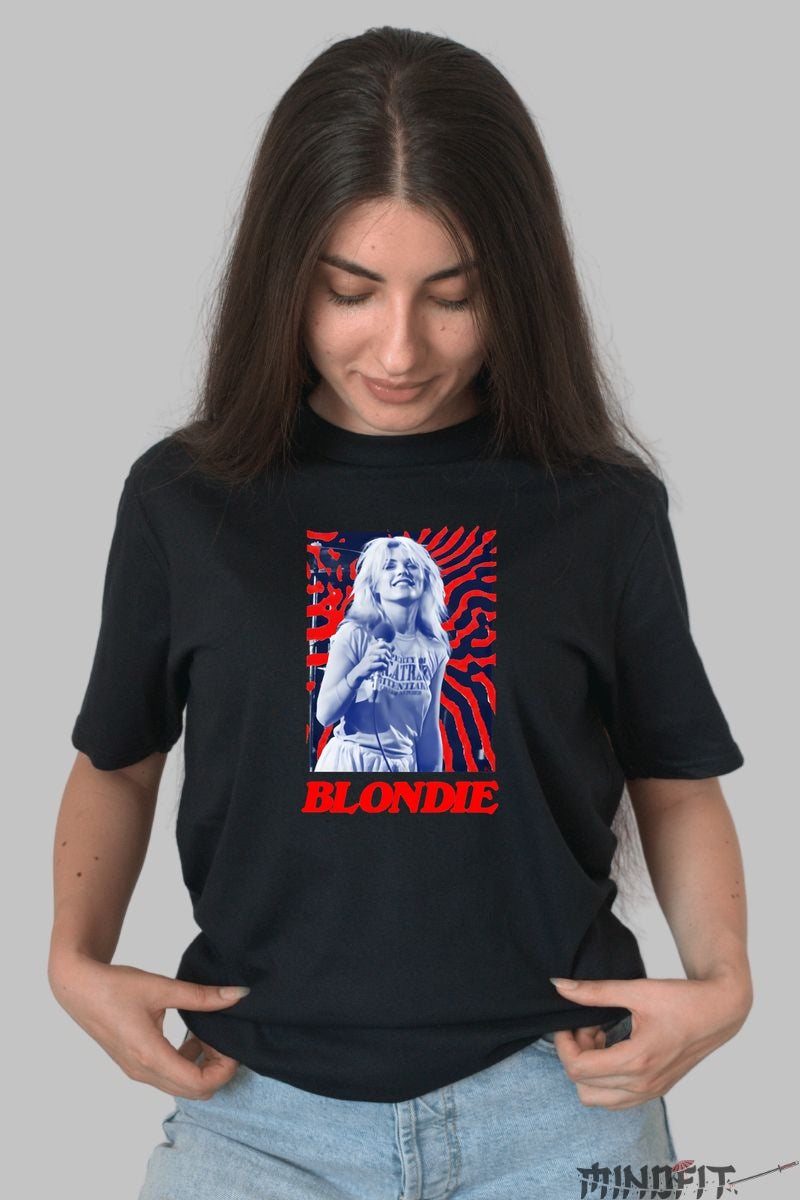 Tricou Rock Blondie Psychedelic Vibes dama negru